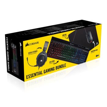Corsair HS50 + Harpoon mouse RGB + K55 RGB + MM100 Pad Mouse Combo  