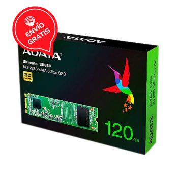 Adata Ultimate 120GB  SATA III M.2 2280 3D NAND ASU650NS38-120GT-C Disco Solido Gratis