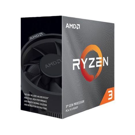 AMD Ryzen 3 3100 4 Core 3.6GHz (3.9 GHz Turbo) 100-100000284BOX Procesador diagonal