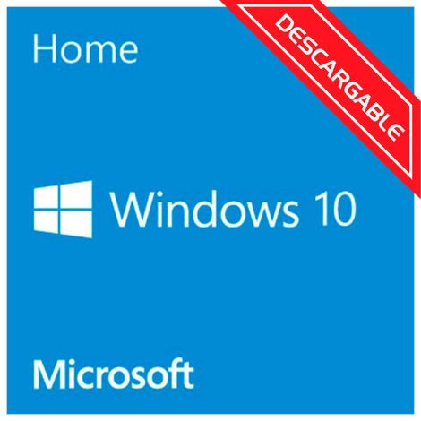 Microsoft Windows 10 Hogar 64 Bits KW9-00142 Licencia KW9-00142 frontal Descargable