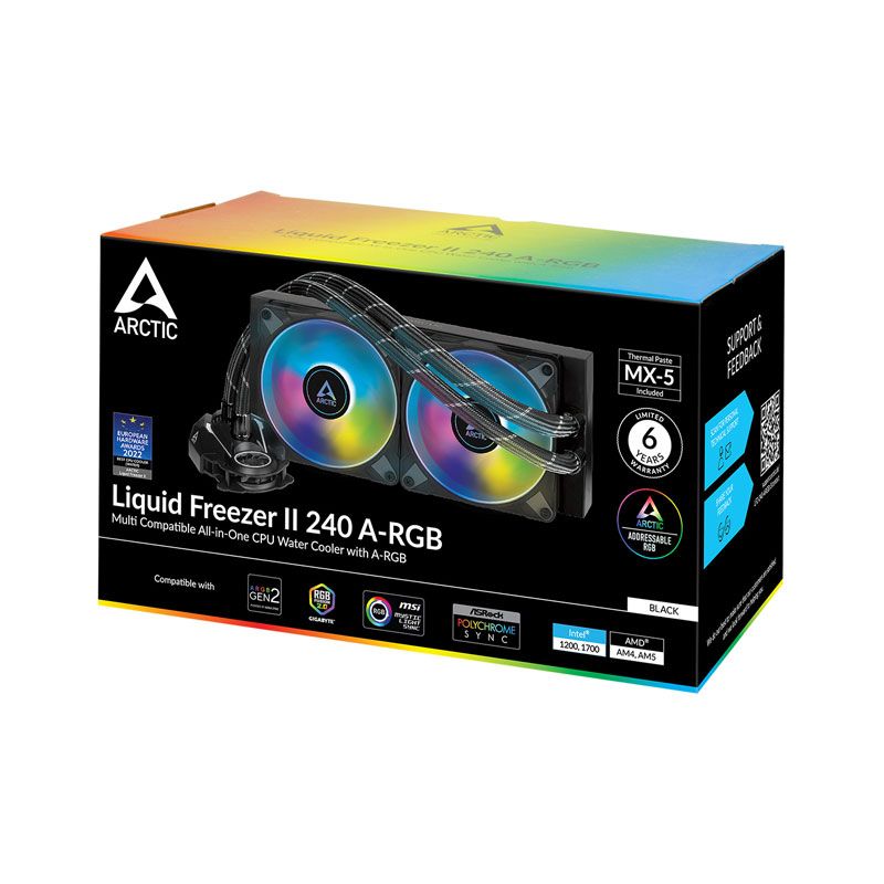 ARCTIC Liquid Freezer II 240 A-RGB All-in-One CPU Water Cooler ACFRE00093A  840033400978