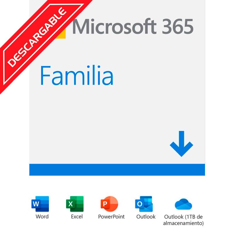 Microsoft Office 365 Familia 1 año 2019 6GQ-00088 ESD Licencia