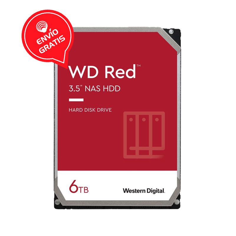 Western Digital 6TB RED 5400RPM 256 MB SATA III Disco Duro