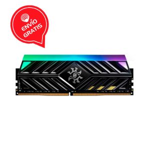 ADATA XPG 16GB DDR4 3600Mhz RGB SPECTRIX D41 Negra AX4U3600716G18A-ST41 Memoria RAM frontal