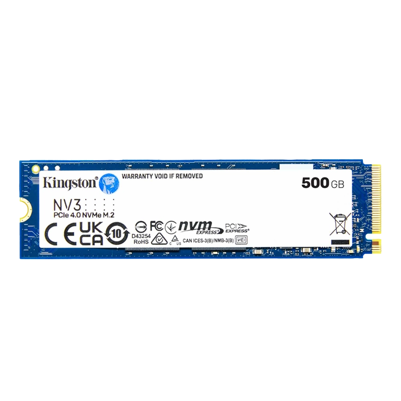 VISTA FRONTAL KINGSTON 500GB NV3 5000 3000MBs PCIe 4.0 VISTA FRONTAL KINGSTON 500GB NV3 5000 3000MBs PCIe 4.0