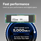 CRUCIAL 2TB E100 NVME PCIe 4.0 5000/4500MBps CT2000E100SSD8 2 CT2000E100SSD8 2 | Cometware