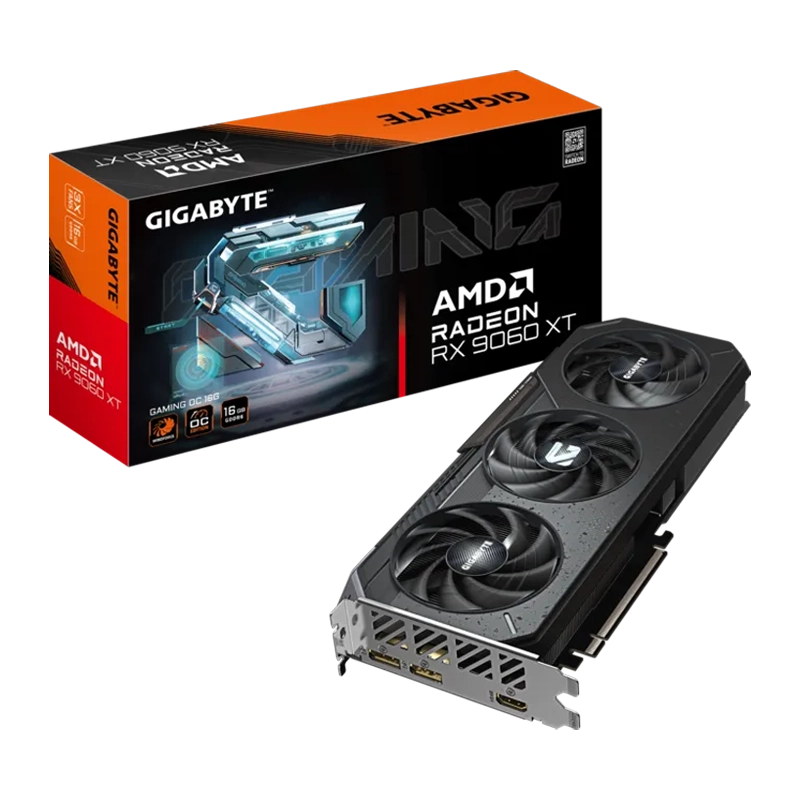 EMPAQUE GIGABYTE RADEON RX 9060 XT GAMING OC 16GB 3 FAN EMPAQUE GIGABYTE RADEON RX 9060 XT GAMING OC 16GB 3 FAN