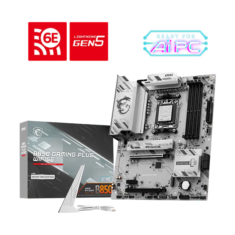 EMPAQUE. MSI B850M GAMING PLUS WIFI6E EMPAQUE MSI B850M GAMING PLUS WIFI6E